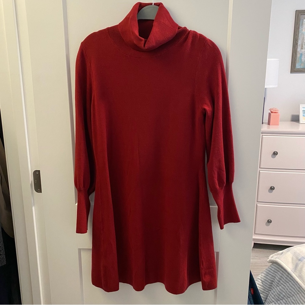 Tahari Turtleneck Sweater Dress